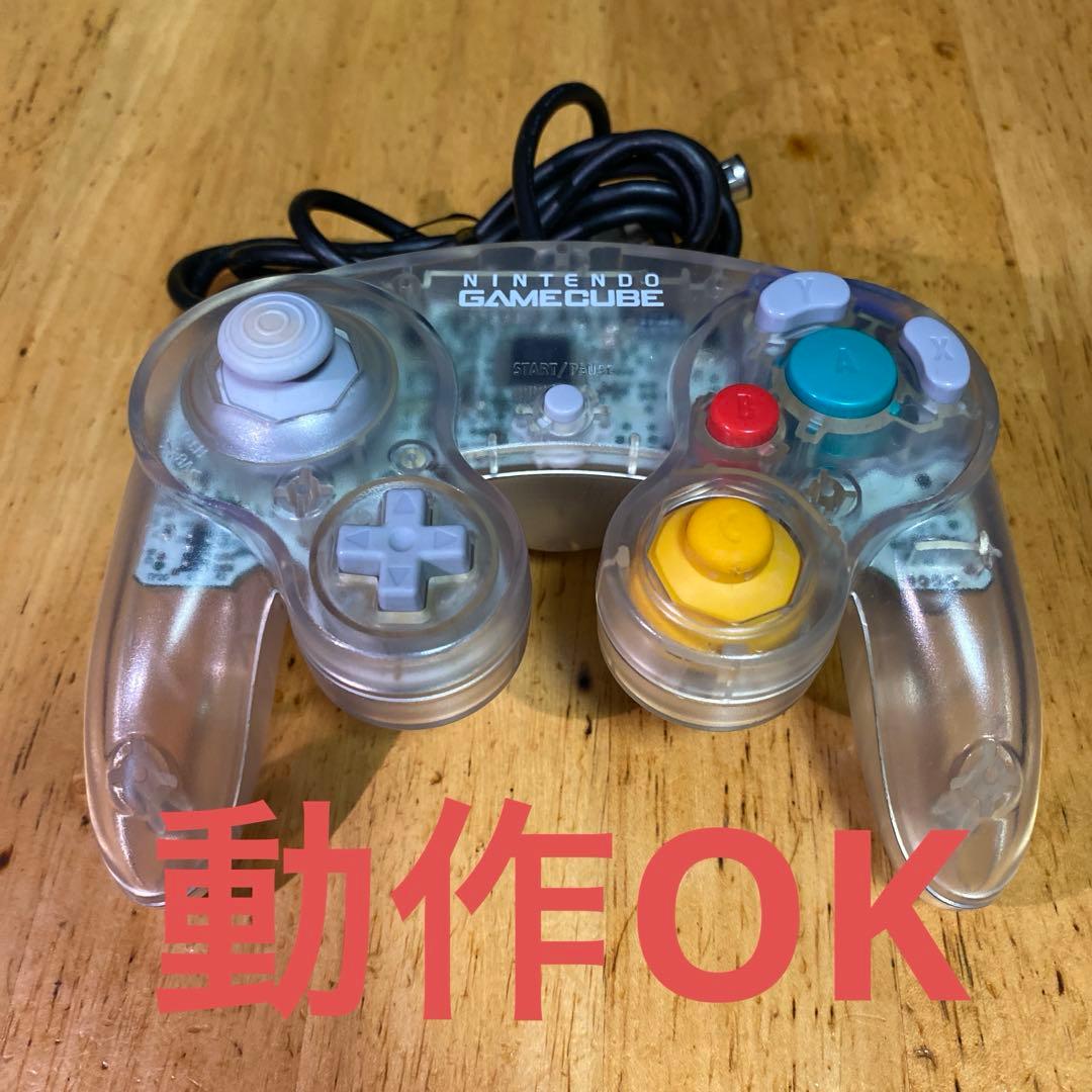 ゲームキューブ コントローラー クリア スケルトン 純正 レア - メルカリ