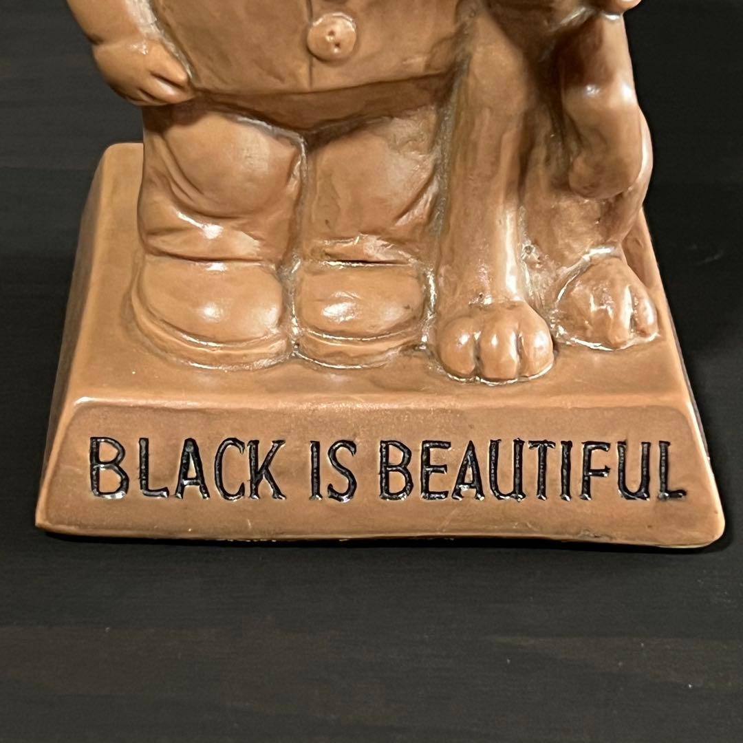 70s ビンテージ メッセージドール BLACK IS BEAUTIFUL 黒人