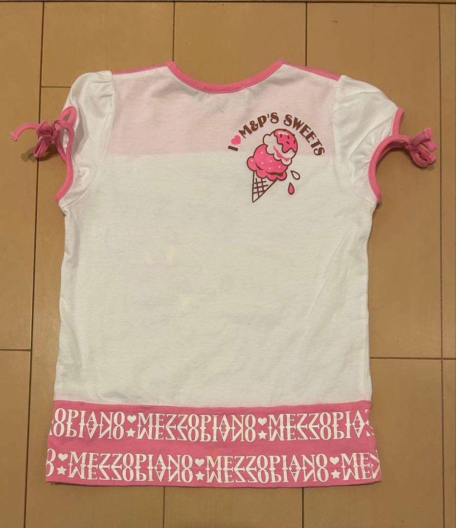 メゾピアノSサイズ（140㎝ ）可愛い半袖Tシャツ （ベリエ アイス