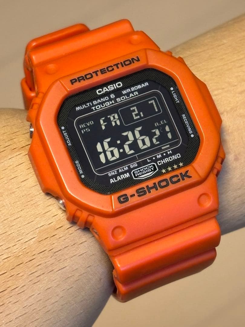 G-SHOCK/GW-M5610/電波/ソーラー/スピード/レスキュー/オレンジ - メルカリ