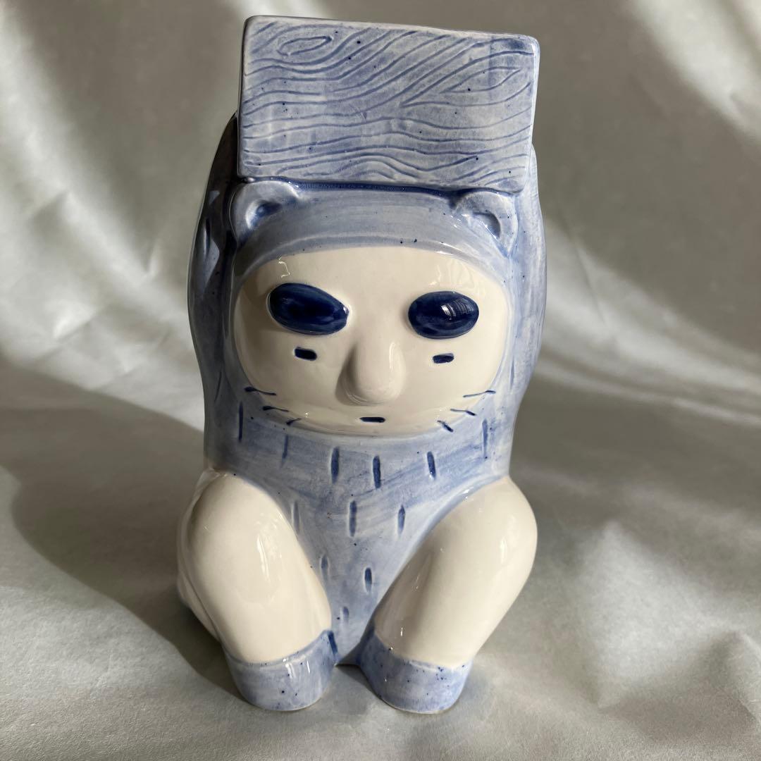 かわうそ君 陶器 貯金箱 伝染るんです ☆伝染るんです☆かわうそ君☆陶器☆貯金箱☆おまけ付☆昭和レトロ