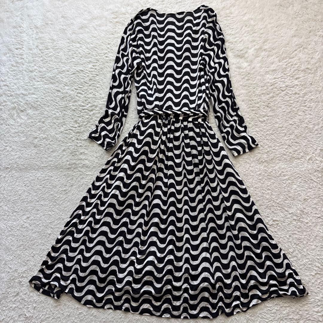 マックスマーラ 白タグ カシュクール風ジャージーワンピース