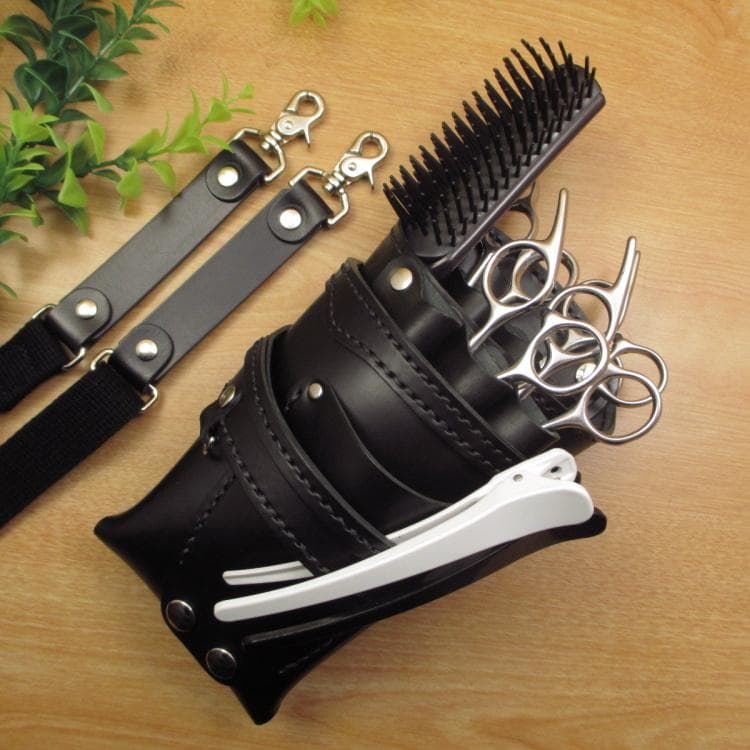 オールブラック 6丁差し 本革シザーケース SCA-61/CKA - メルカリ