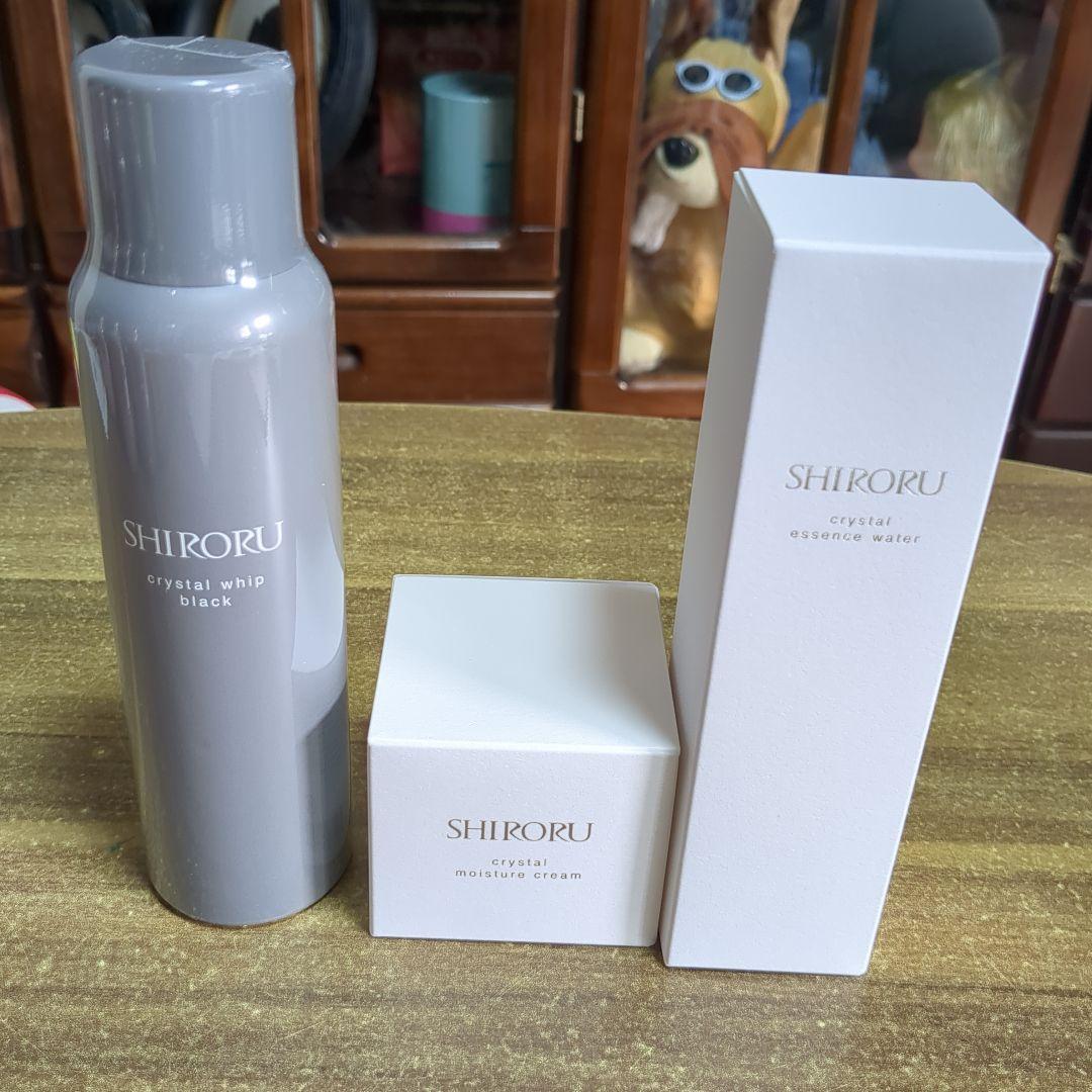SHIRORU・クリスタルエッセンスウォーター・クリーム・ホイップ ブラック SHIRORU（シロル） SHIRORU公式 シロル正規品 クリスタルホイップ