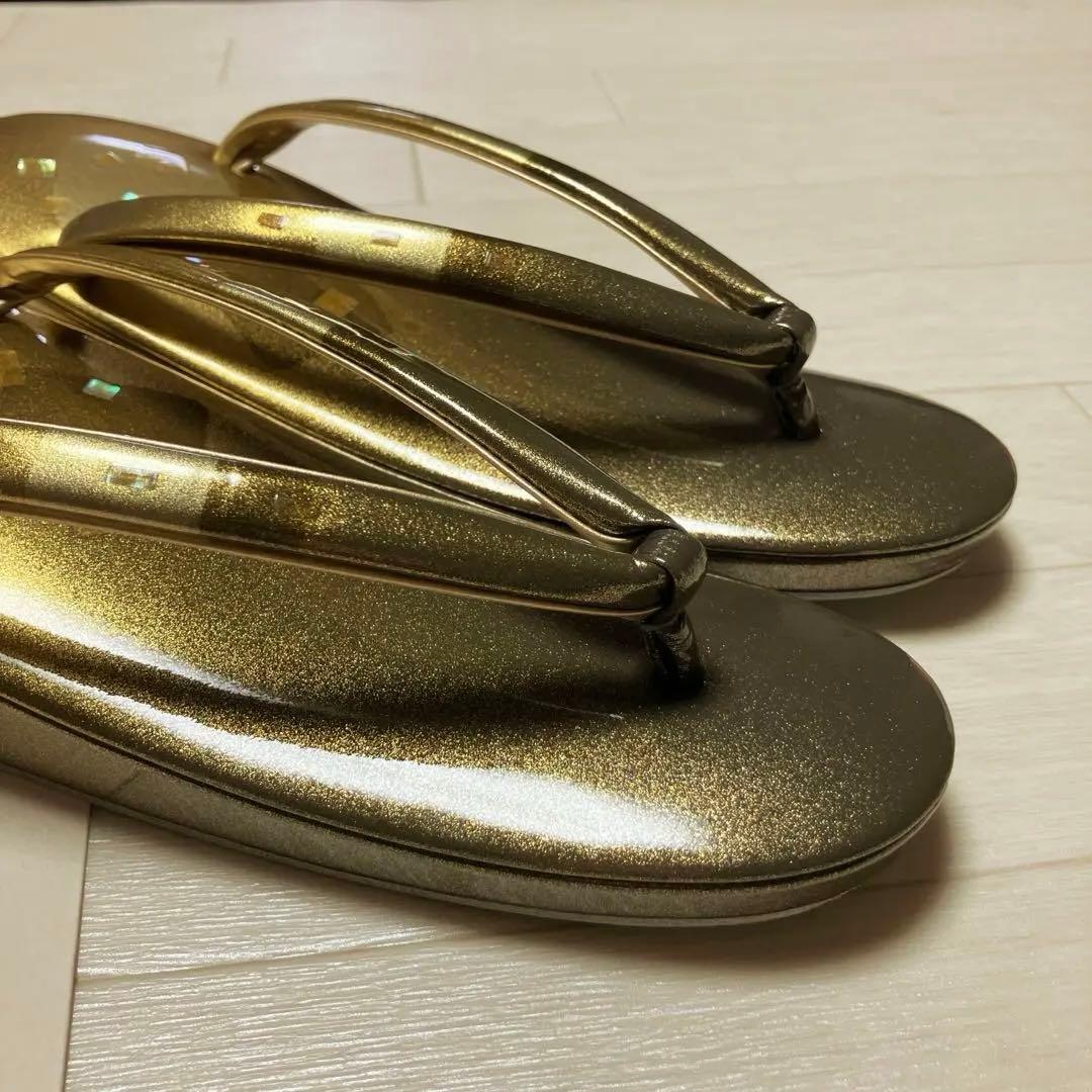 《箱付き》伊と忠　高級　草履バッグセット　螺鈿細工