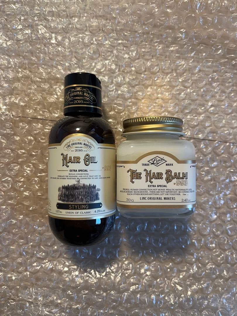 新品未使用 リンクヘアオイル993 ヘアバーム993 2点セット サロン専売