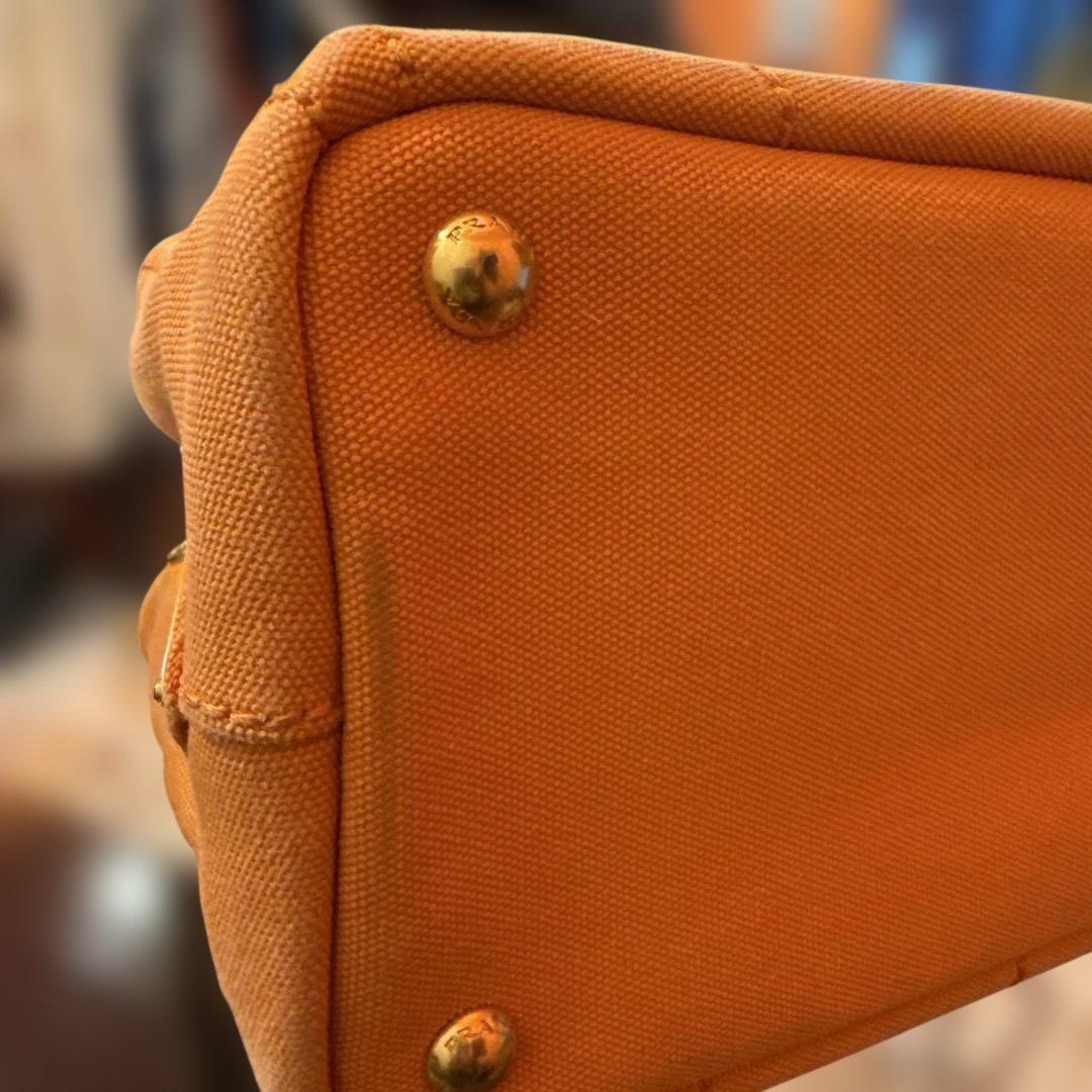 本日即決限定価格 プラダカナパミニオレンジ - メルカリ