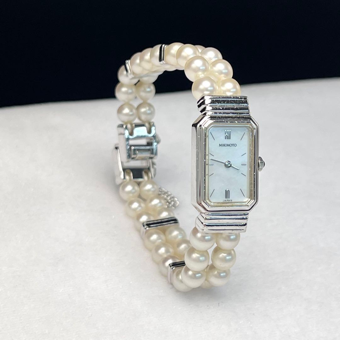 ミキモト 真珠 パール 腕時計 5.0mm STSTEEL BASEL