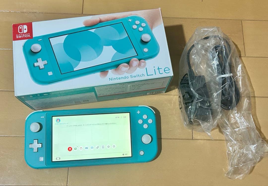 【通電確認】 ニンテンドー スイッチ ライト 本体 ターコイズ ブルー 通電確認】 ニンテンドー スイッチ ライト 本体 ターコイズ ブルー