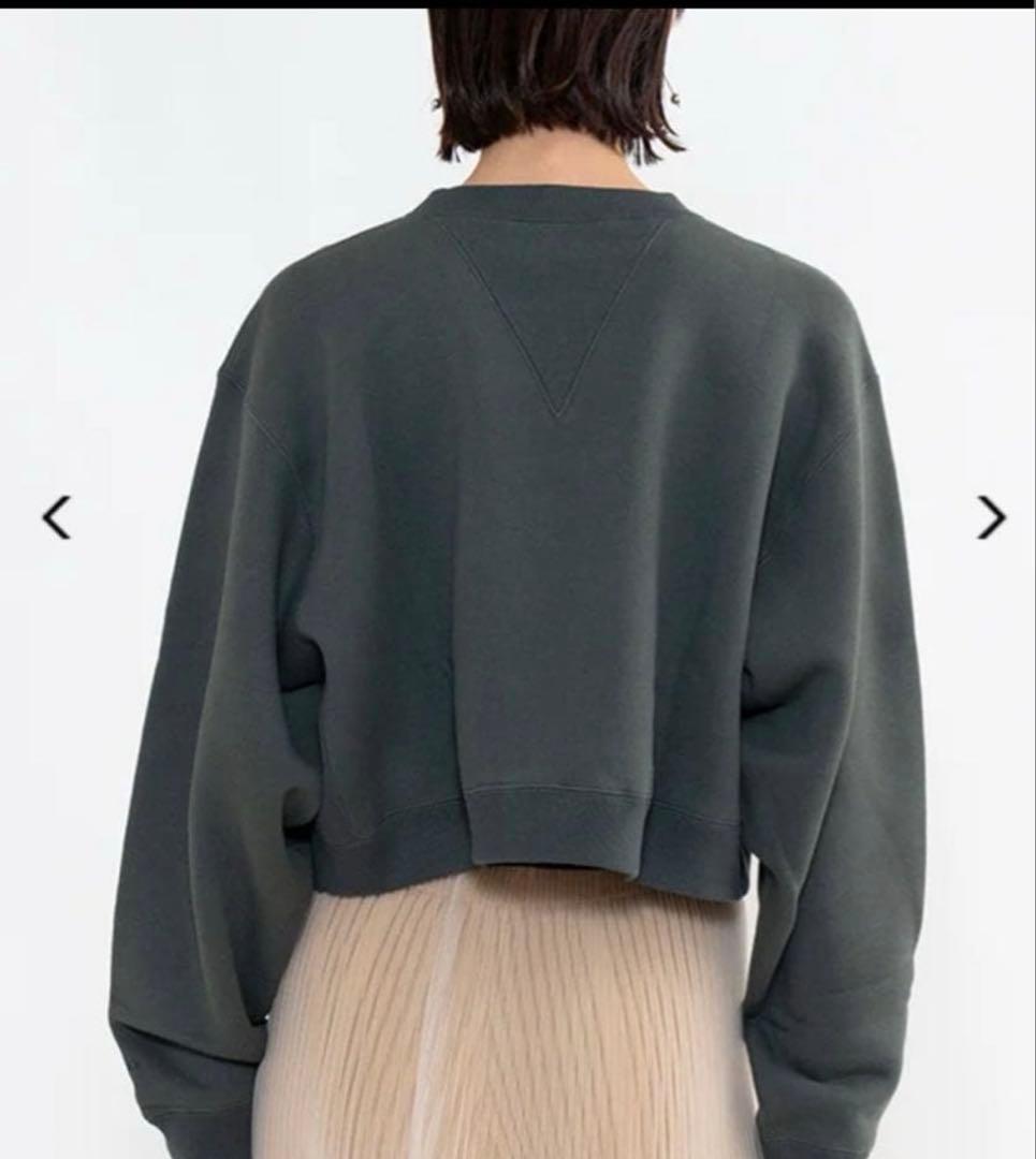 HYKE CROPPED SWEAT SHIRT オリーブ サイズ1 - メルカリ