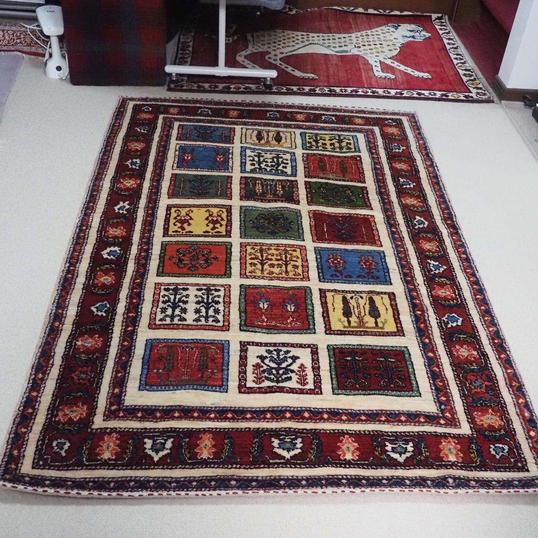 ゾランヴァリ　ギャッベ（中判）ルリバフ　174×119ｃｍ ゾランヴァリ,ギャッベ,ルリバフ,299×197cm｜高密度手織りペルシャ絨毯