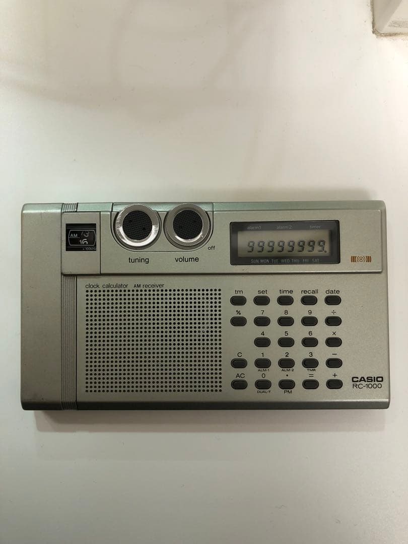 CASIO RC-1000 ラジオ 電卓のみ動作確認 カシオのオモシロ電卓物語 Vol.2 : ラジオが聴ける「RC-1000」｜カシオ