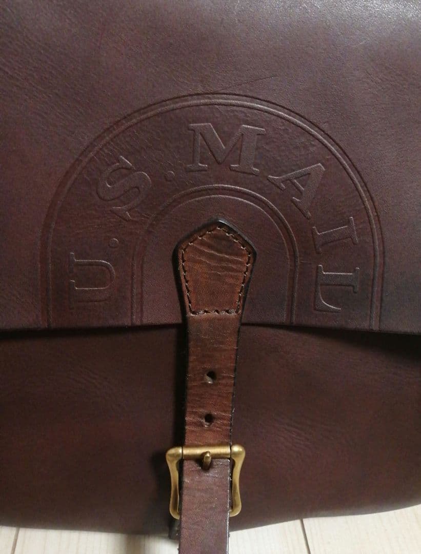 訳あり vasco レザーポストマンショルダーバッグ 刻印あり VS-247L