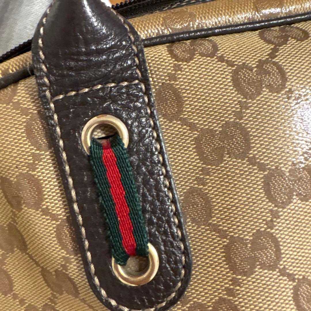 GUCCi GGマーク クリスタル シェリーライン トートバッグ - メルカリ