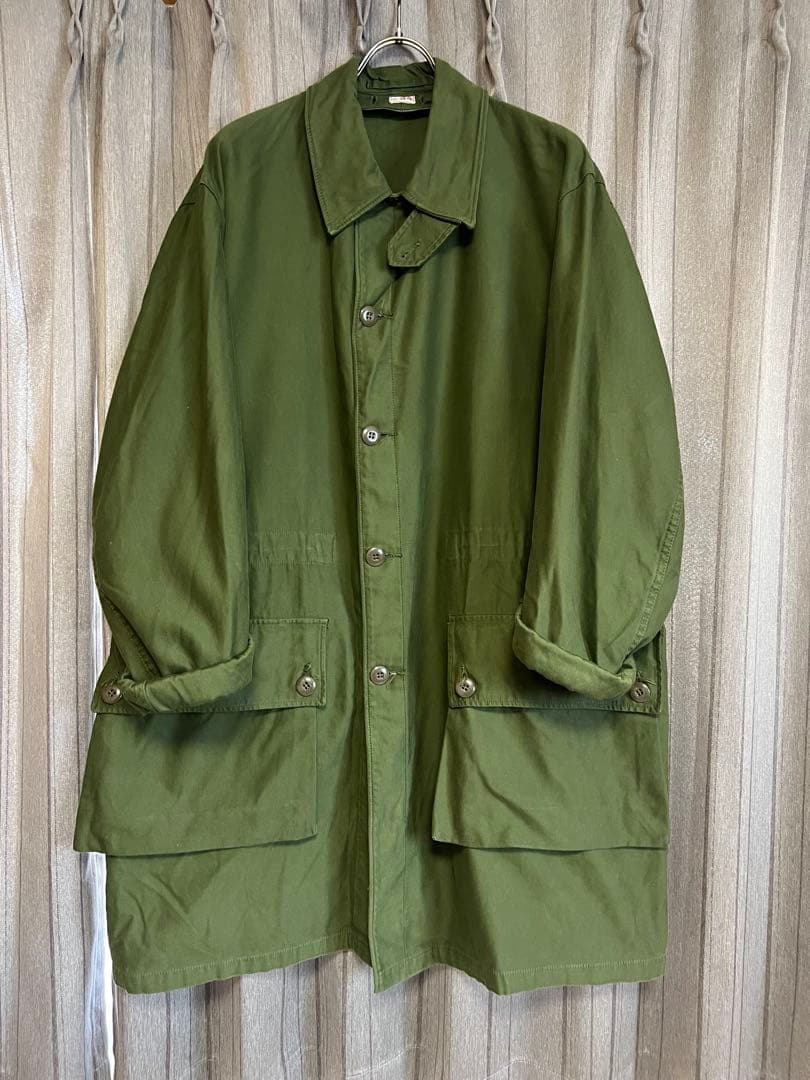 フ*し様 60s スウェーデン軍 M59フィールドコート c54 モッズコート 60s スウェーデン軍実物 M-59 ミリタリー フィールドコート モッズ