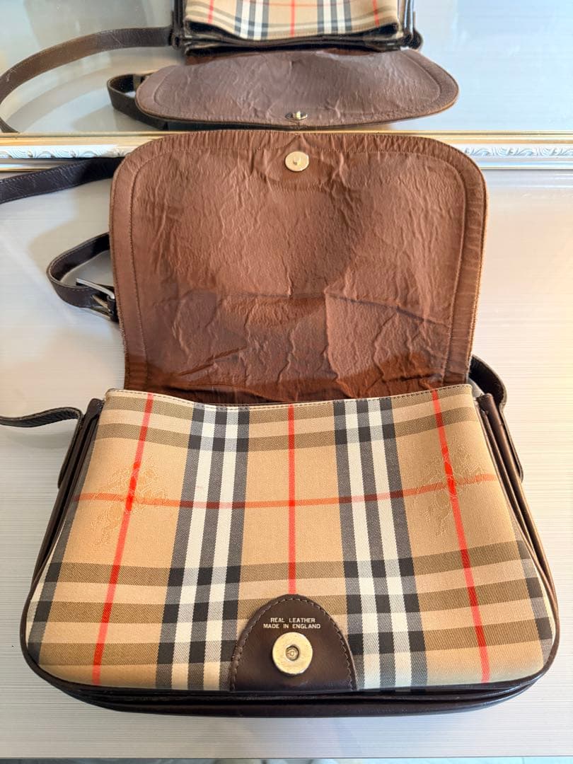 nochiko さま専用】オールドバーバリー ショルダーバッグ - メルカリ