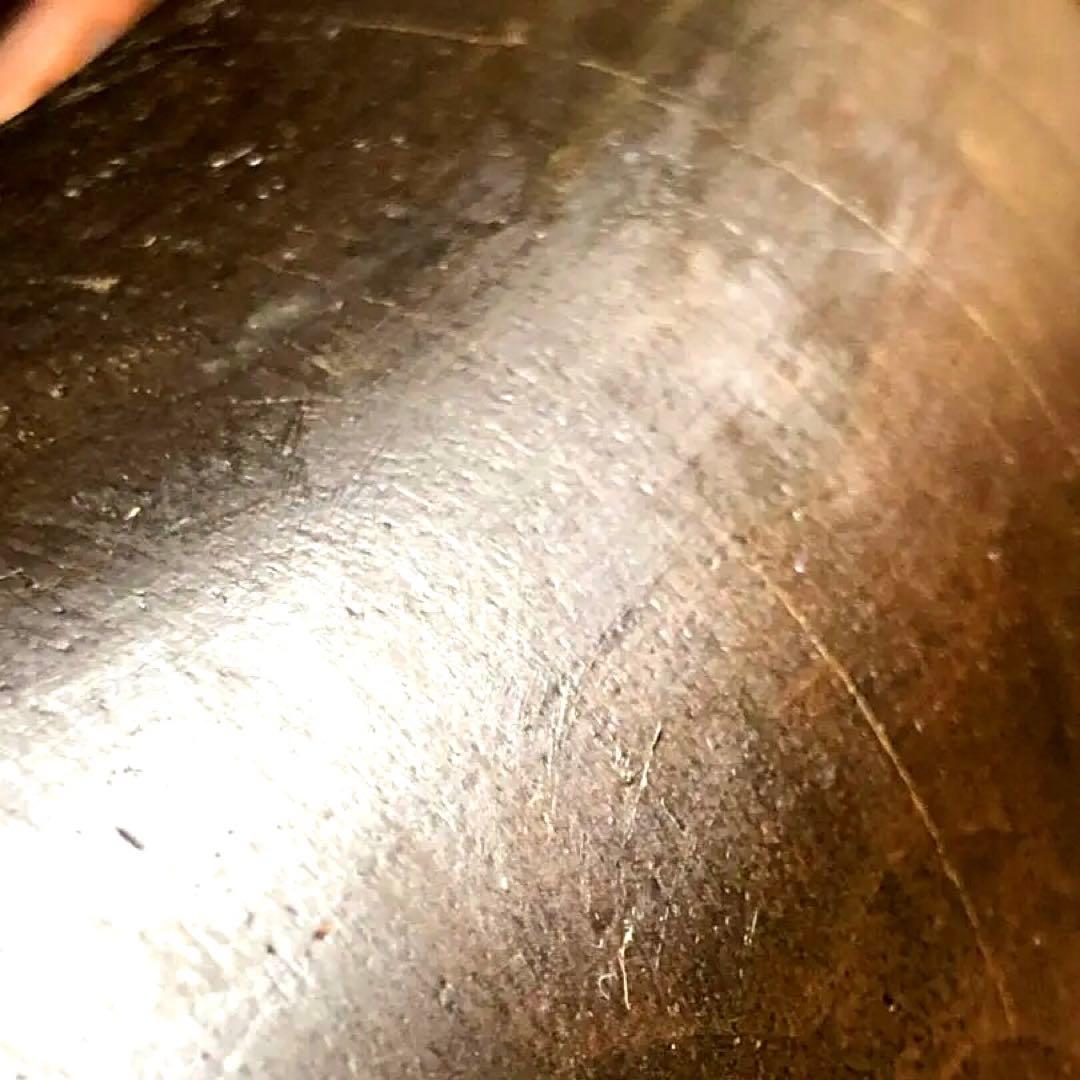 明治〜大正時代 《 木製 丸火鉢 》無垢木材 銅壺 骨董 古道具 古物