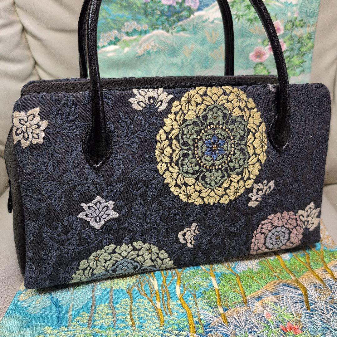 利休バック 和装用バッグ 華紋 柄 大きめ 新品 - メルカリ