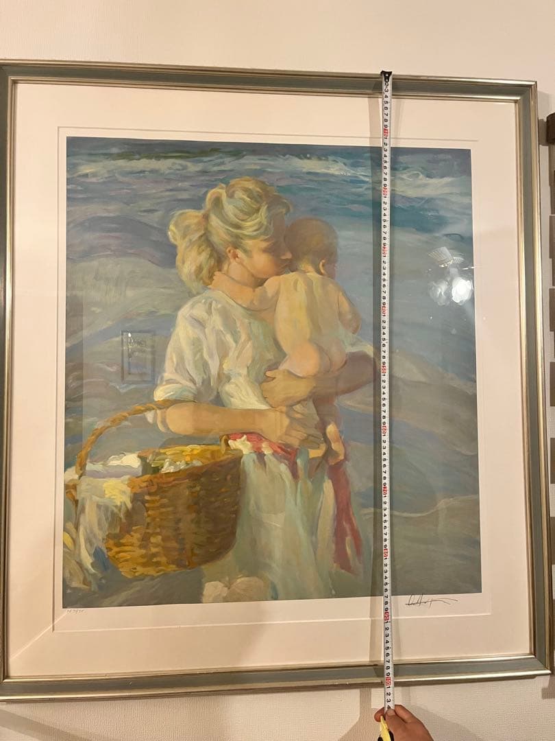 母と子 AP 71/75 印象派風 絵画