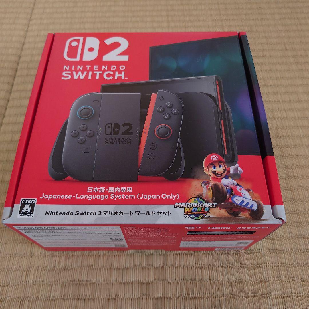 【未開封】Nintendo Switch 2 本体 マリオカート ワールドセット Amazon.co.jp: Nintendo Switch 2(日本語・国内専用) マリオカート