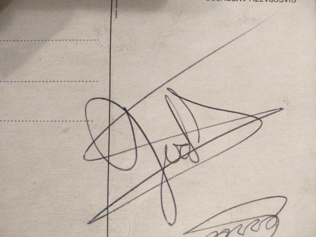 ジョディーシェクター & エンツォフェラーリ 直筆サイン レター