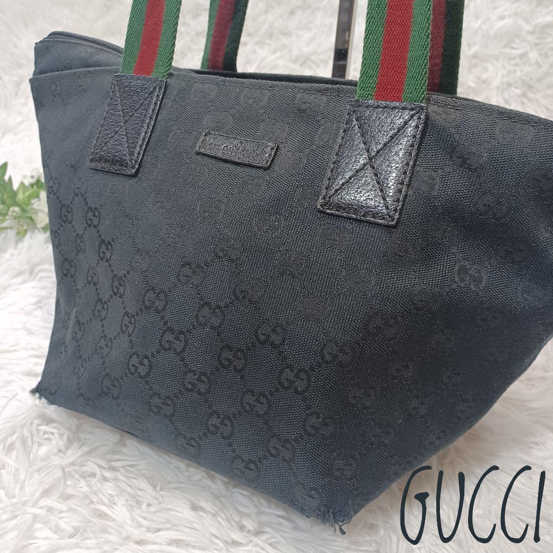 グッチ トートバッグ レディース シェリーライン キャンバス 舟形 GG柄