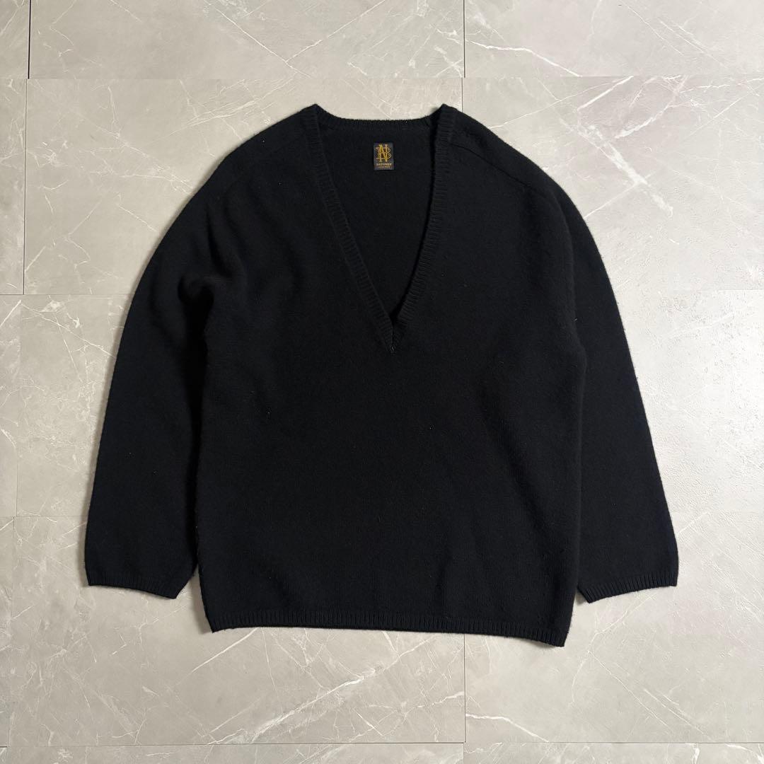 BATONER LECHOPPE別注 Vネック　ニット　ブラック　Mサイズ BATONER / バトナー】別注 V ネック ニット（ニット／セーター）｜L