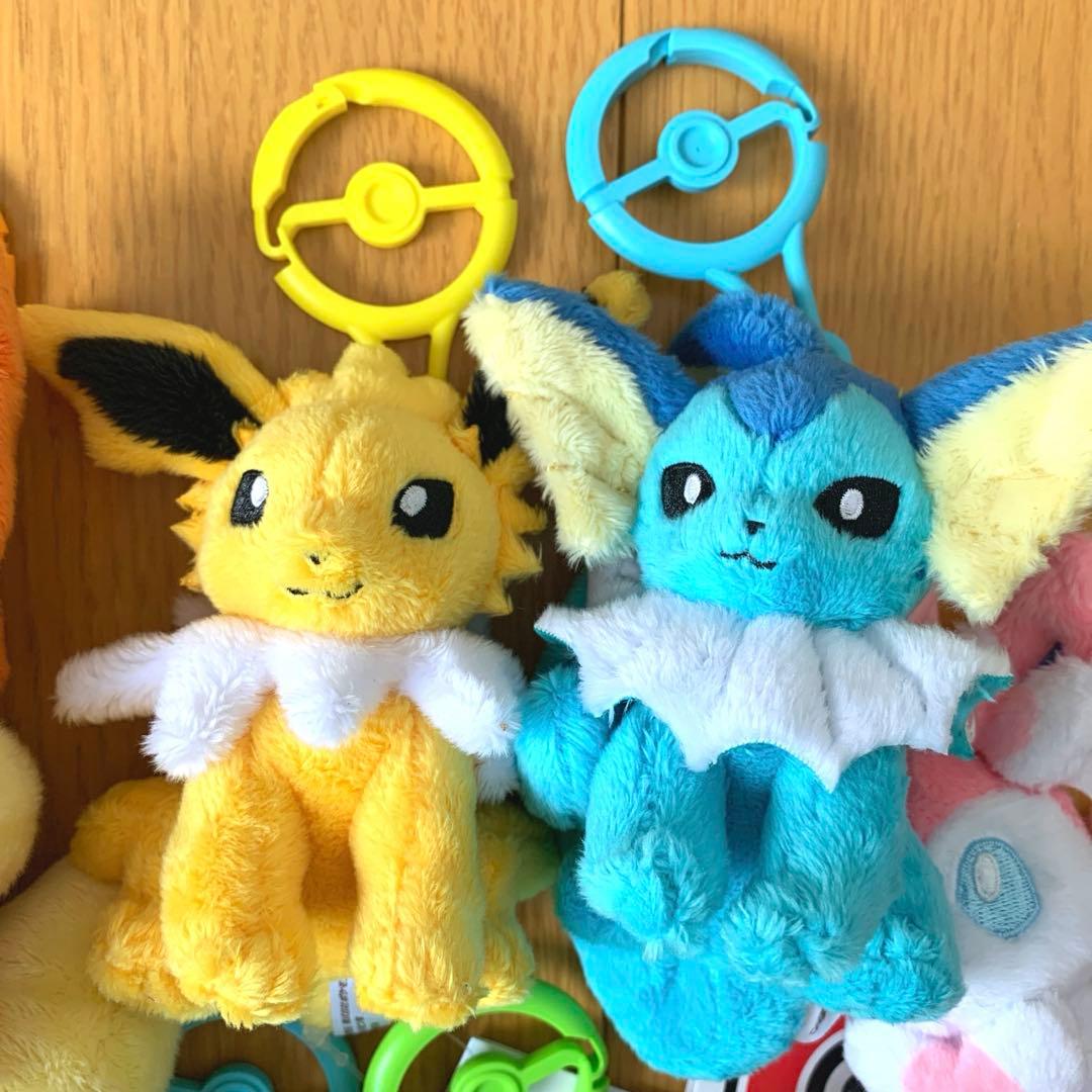 ポケモンセンター カラビナ付きマスコット ブイズ ぬいぐるみ タグ付き