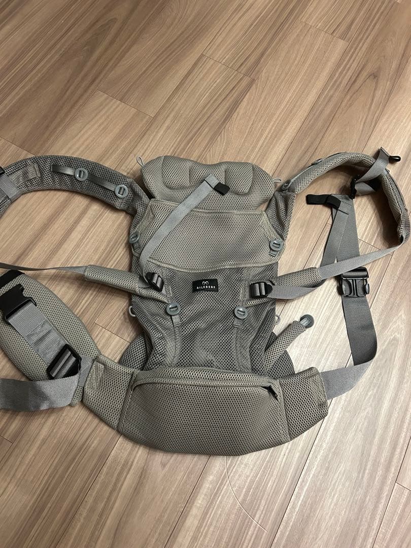 AILEBEBE メッシュ抱っこ紐 グレー - メルカリ