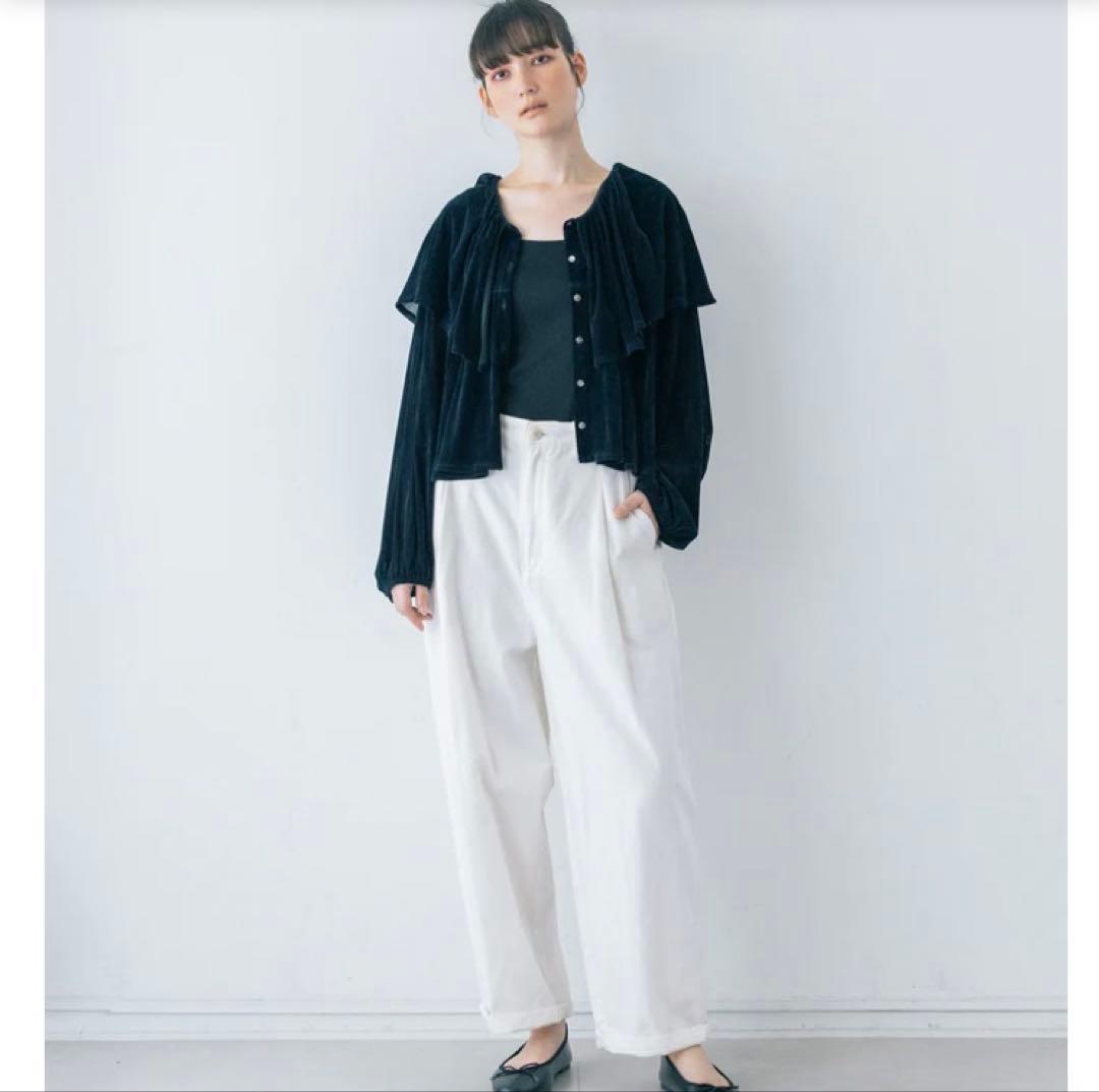 ポルテデブトン ワイドカラーカーディガン ブラウス - メルカリ