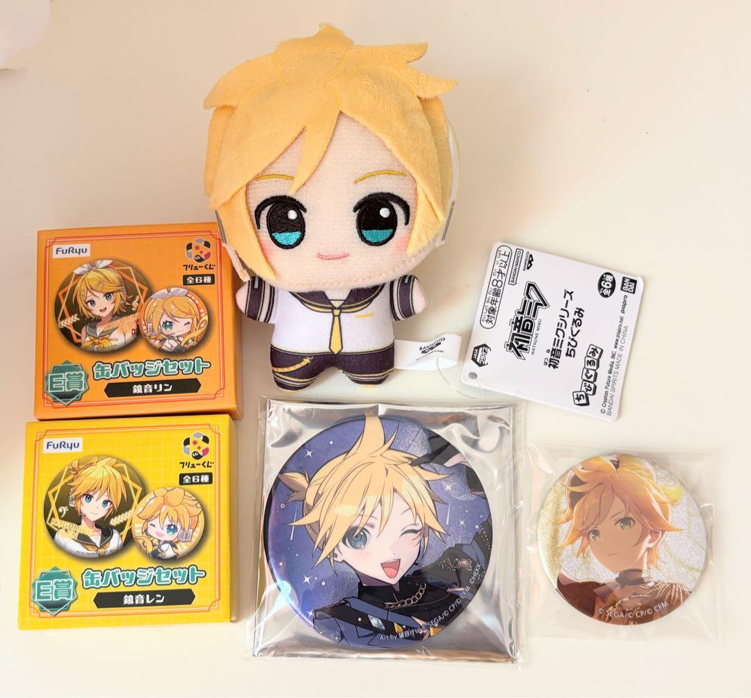 鏡音レン ちびぐるみ 缶バッジ セット - メルカリ