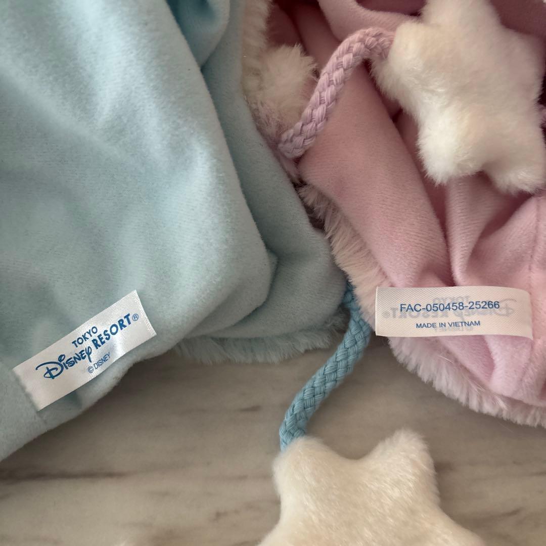 ディズニー ファンキャップ 星 パステル ピンク 水色 ミッキー ミニー