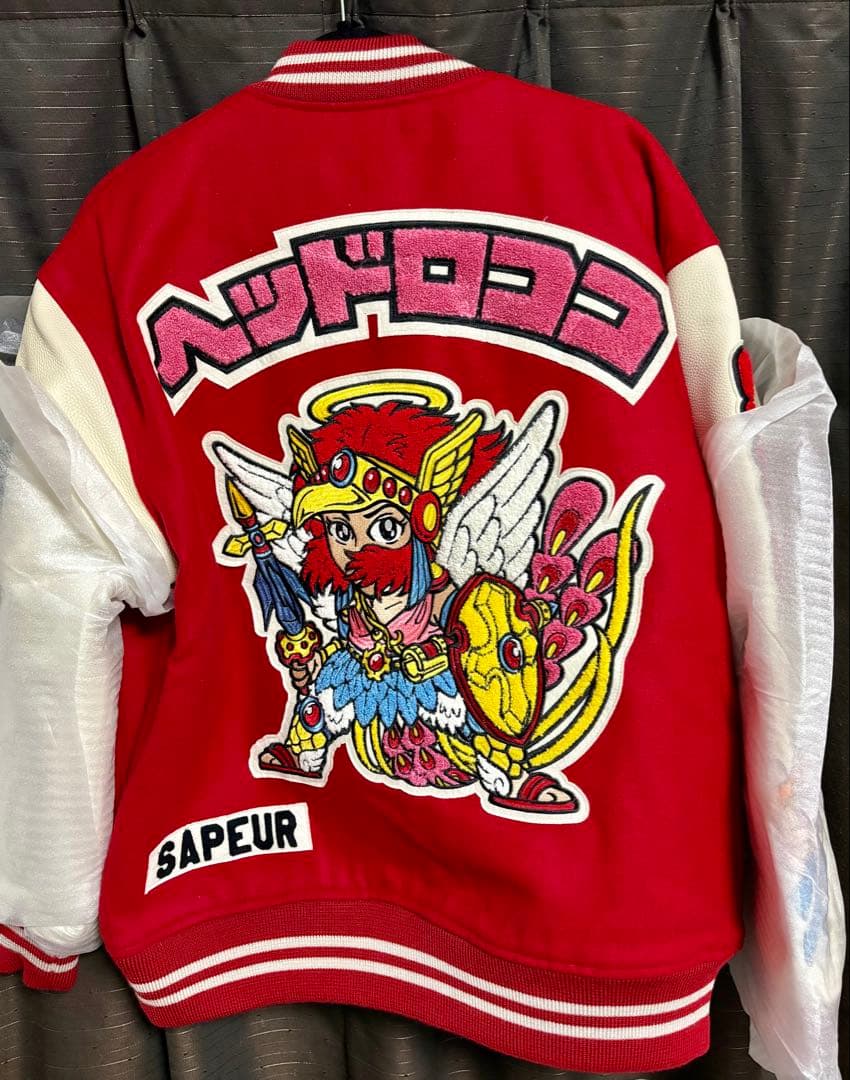 SAPEur x Bikkuriman Varsity Jacket 