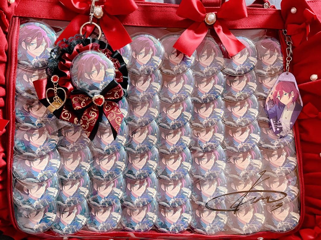 あんスタ)七種茨 5周年65mm缶バッジ ザッカマートA3 痛バッグ - メルカリ