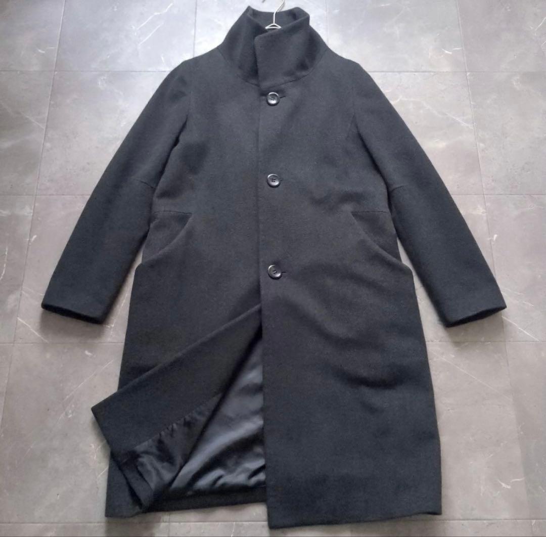 ギャルリーヴィー 美品 スタンドカラーコート カシミヤ100 グレー