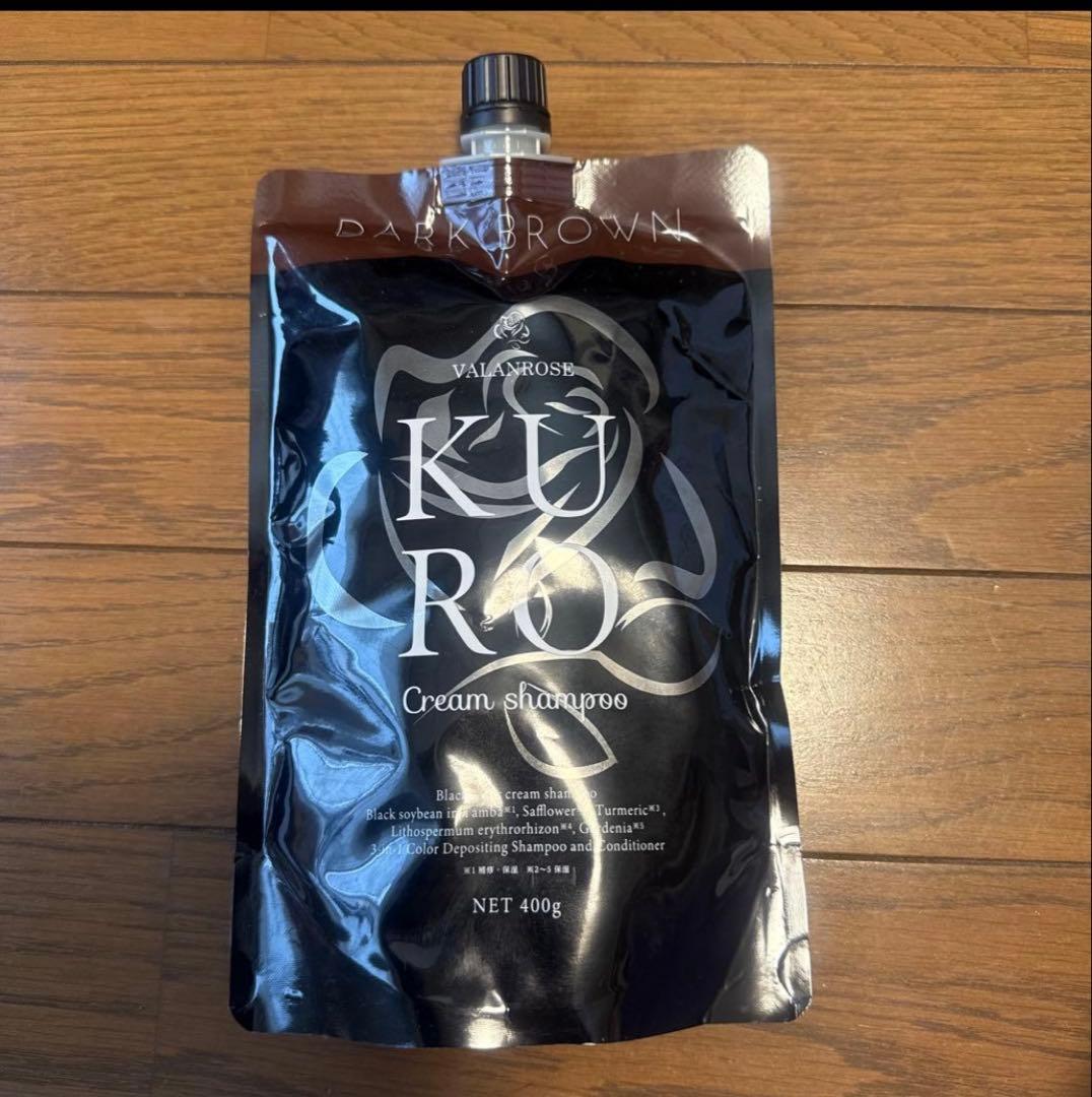 KURO Cream Shampoo ダークブラウン 400g バランローズ - メルカリ
