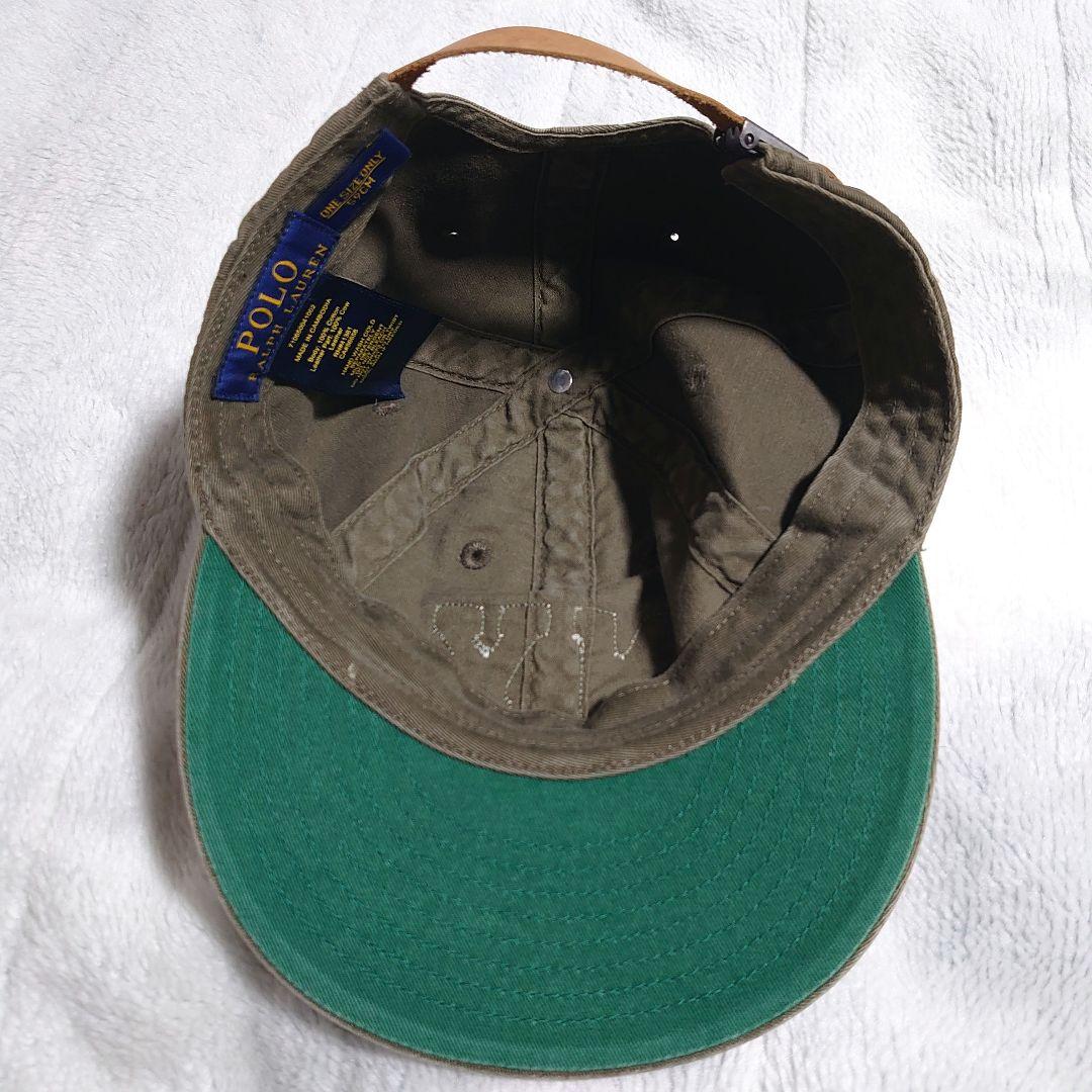 ポロラルフローレン キャップ NY ロゴ コットンツイル カーキ