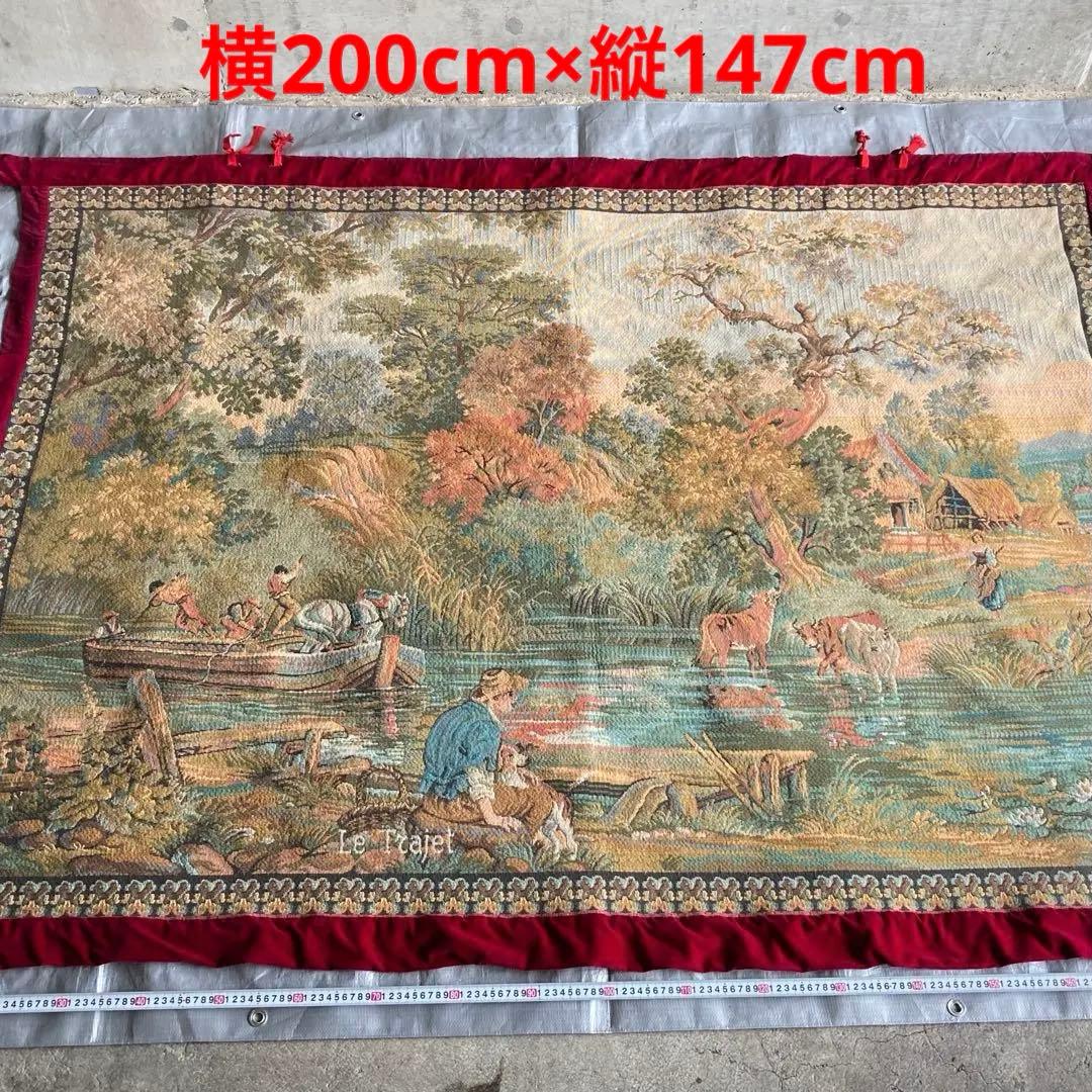 ゴブラン織 タペストリー ラグ 壁掛け 大型 特大 風景 インテリア レトロ tb1511629_5.jpg