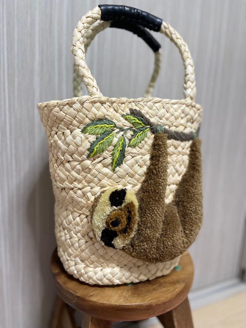 イアパピヨネ かごバッグ ナマケモノ ear PAPILLONNER（イア パピヨネ） バッグ カゴバッグ 「WEB限定あり