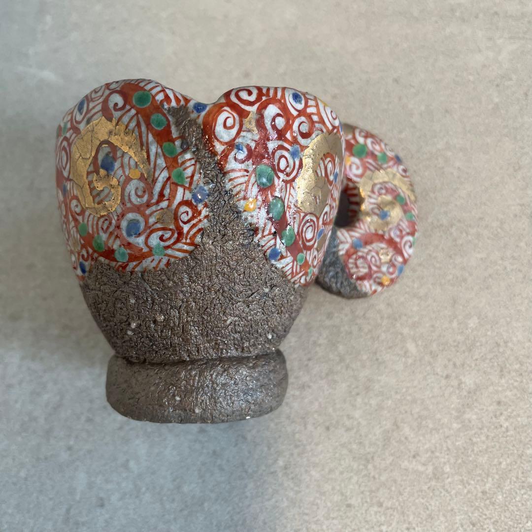 メルカリ便】人気陶芸作家 苧坂恒治作 渦赤絵 手描き カップ&ソーサー