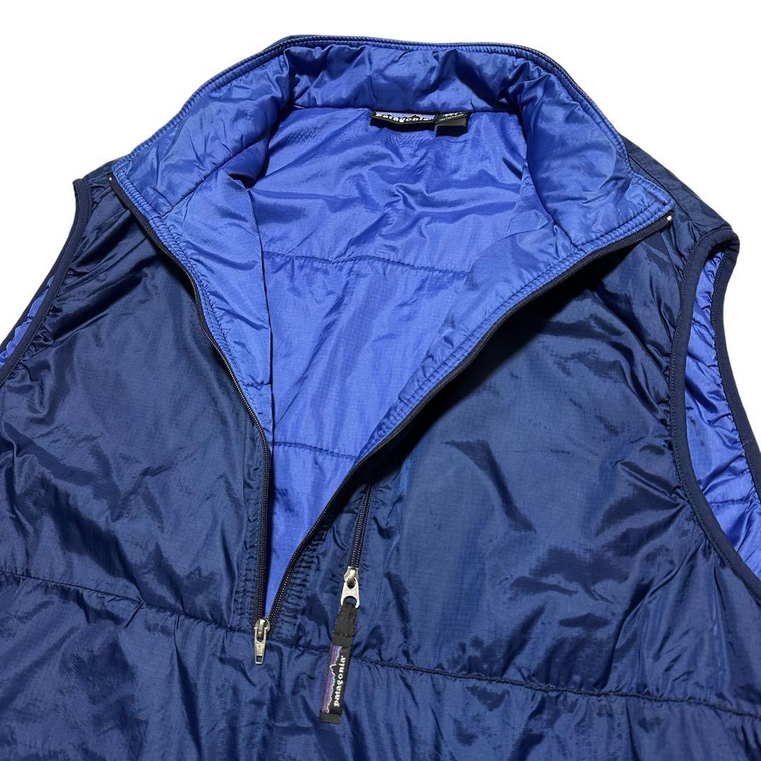 訳あり品】USA製 1997 パタゴニア パフボールベスト ネイビー XL