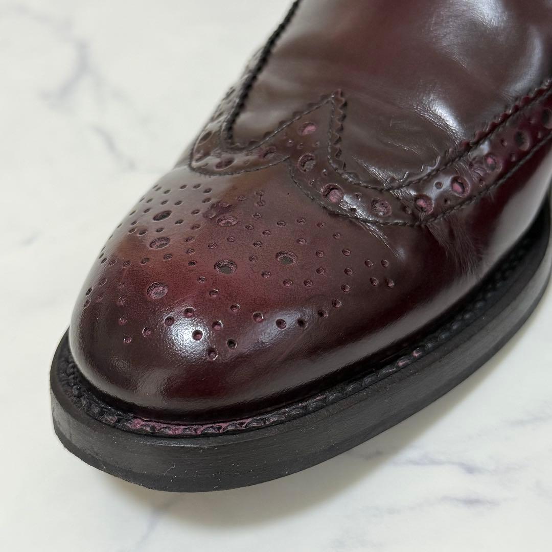 チャーチ✨サイドゴアブーツ KETSBY ウィングチップ ボルドー 23.5