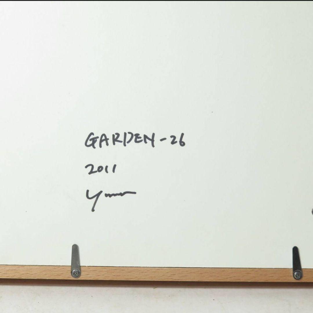 荻野夕奈 Garden-26 2011 油絵額装 現在ご活躍中の人気画家