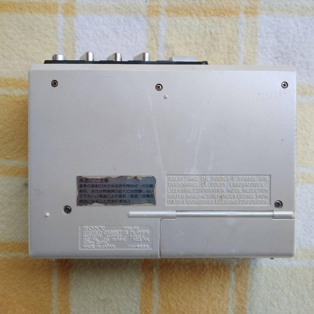 希少】SONY WM-55 カセットプレーヤー イヤホンとケース付 ジャンク品