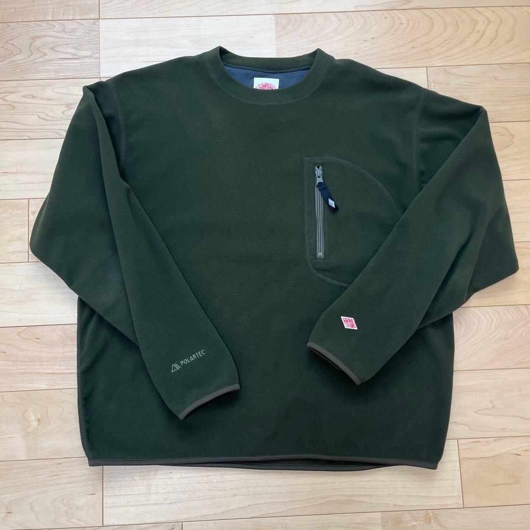 美品】ダントン フリース プルオーバー 40 オリーブ カーキ - メルカリ