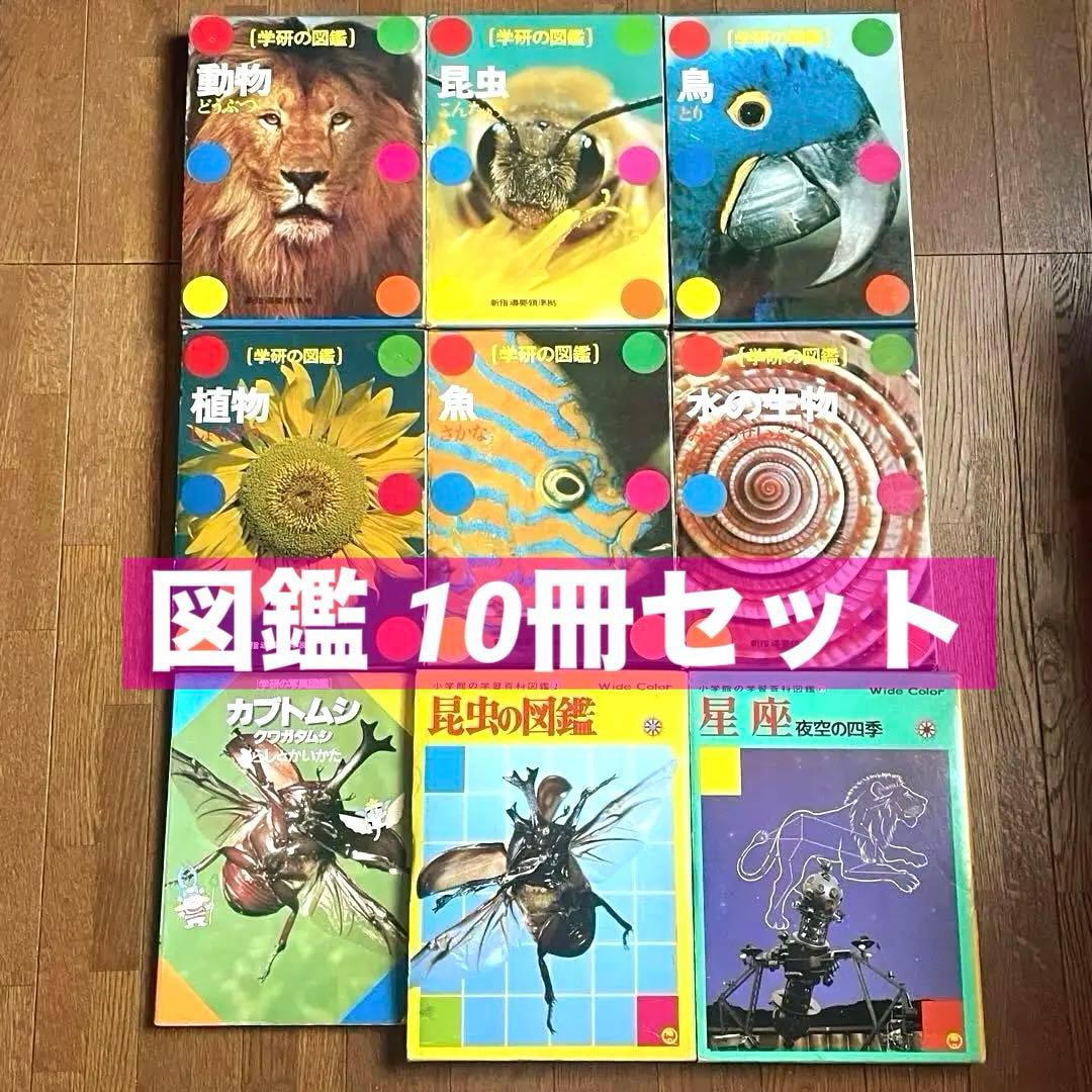 学研の図鑑 /小学館の百科図鑑/ 10冊まとめ/ (昆虫・動物・魚・星座