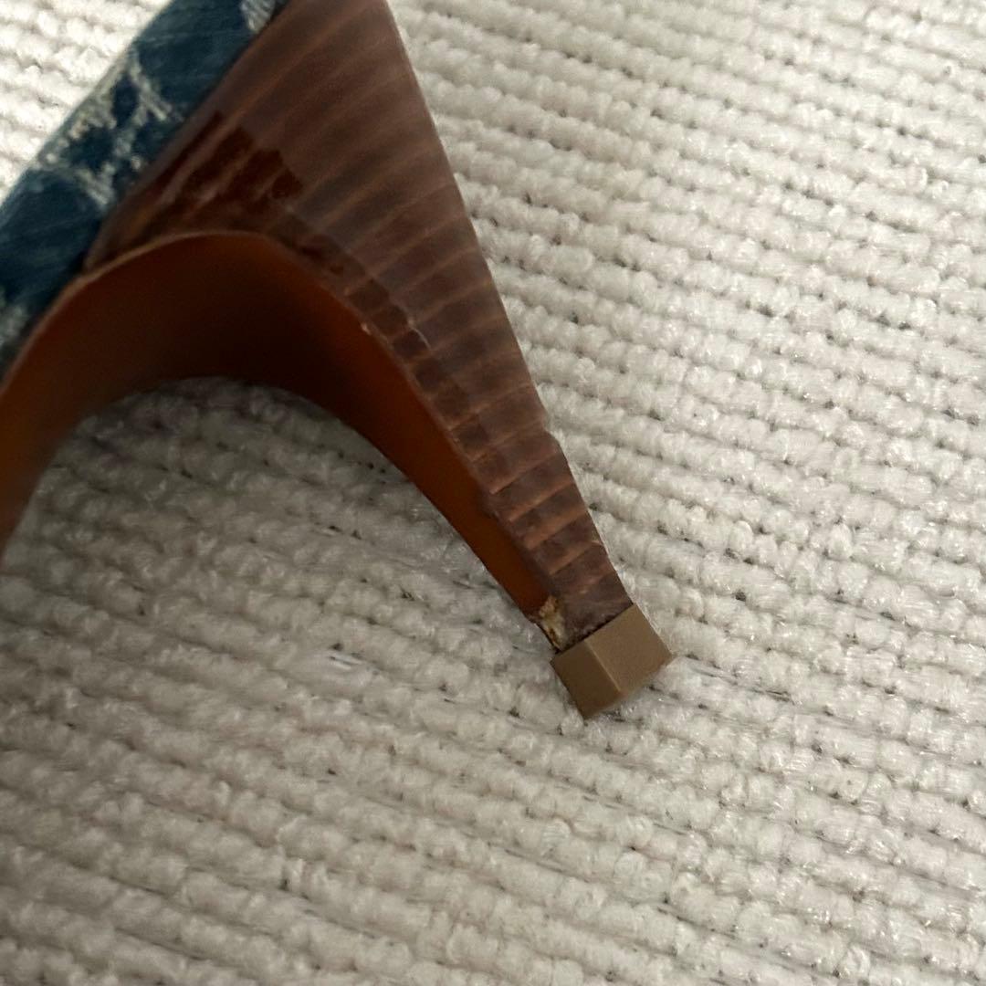 ルイヴィトン ミュール サンダル デニム モノグラム 24.5cm