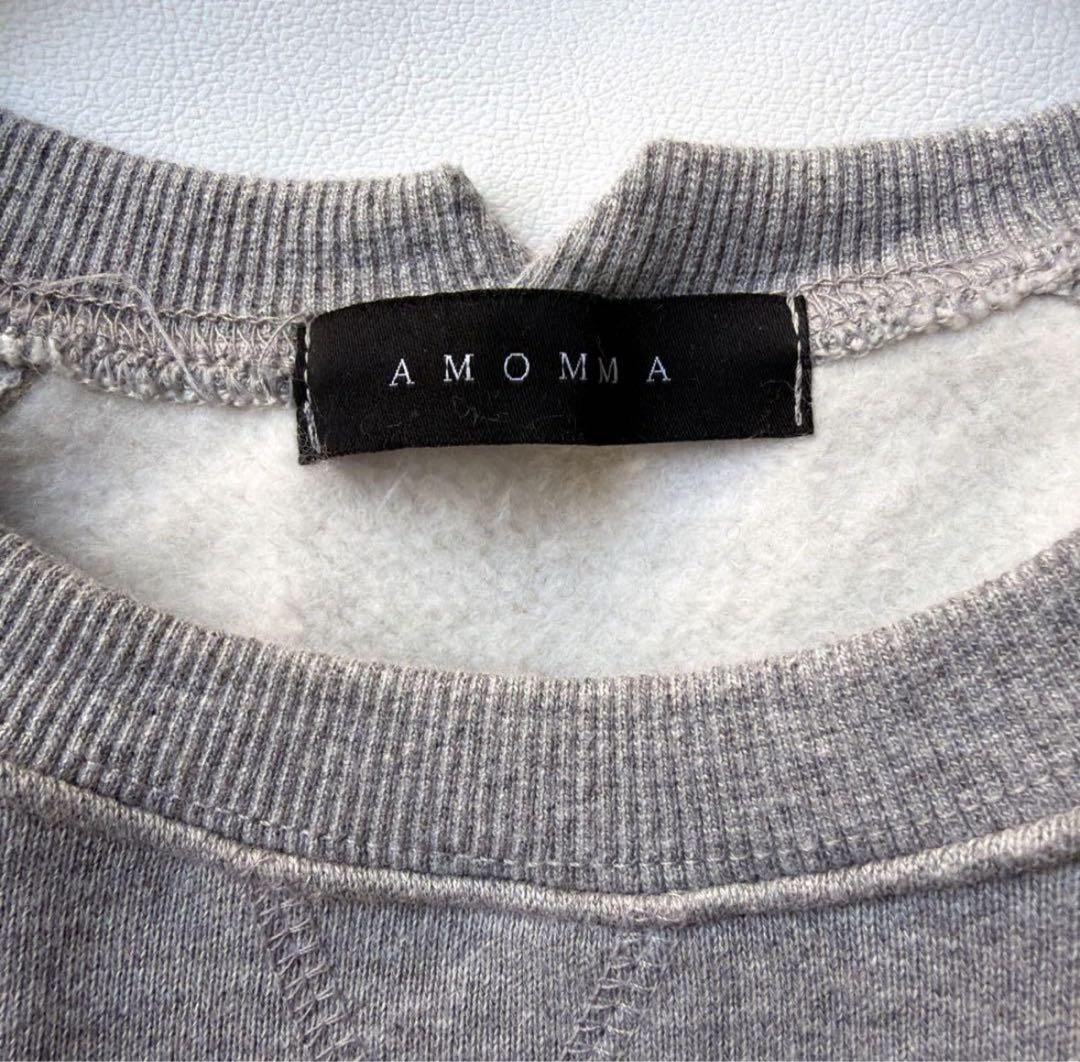 美品】金子綾さん愛用 AMOMMA スウェット グレー - メルカリ