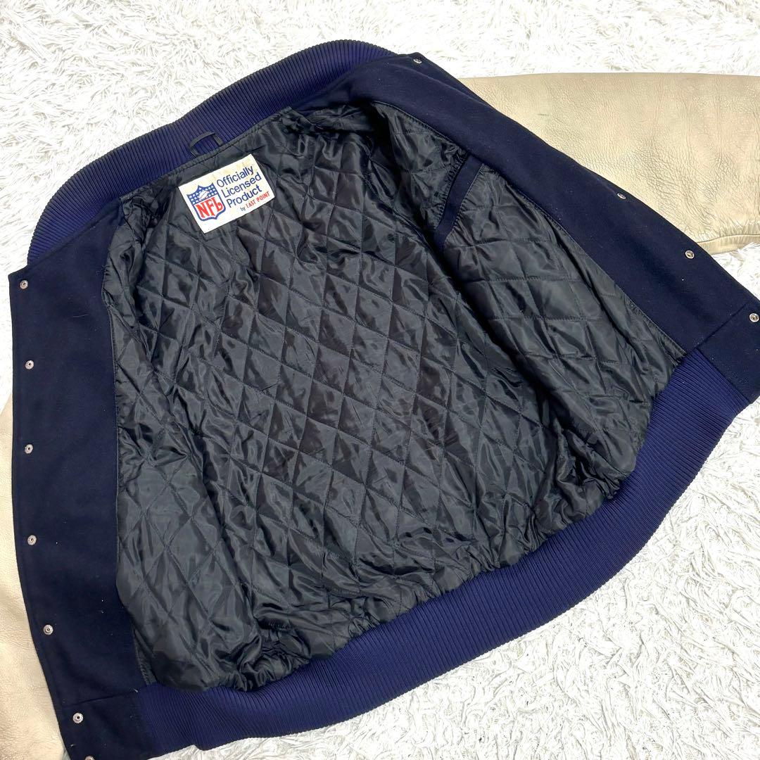 ✨希少✨NFL ダラスカウボーイズ L 紺 スタジャン スーパーボウル記念