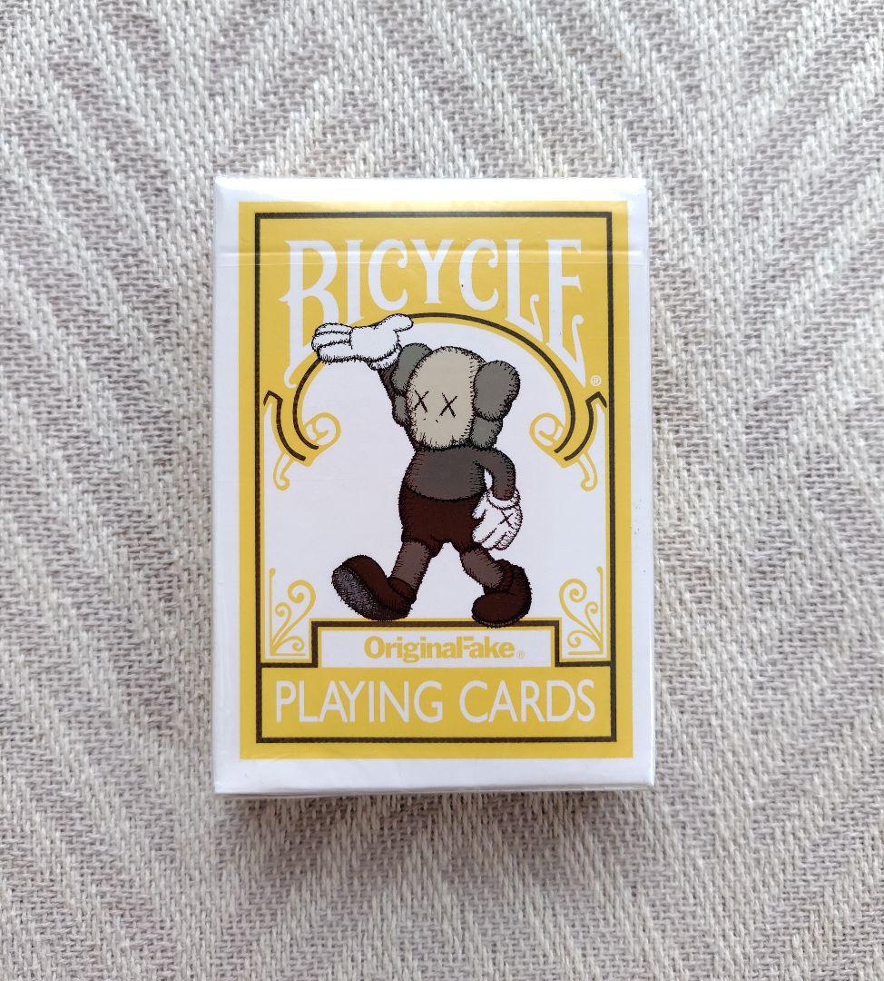 非売品　OriginalFake KAWS Bicycle トランプ　イエロー Kaws Original Fake Yellow Bicycle Playing Cards – Silent Stage Gallery